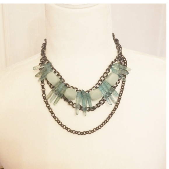 n/a Jewelry - Blue crystal necklace